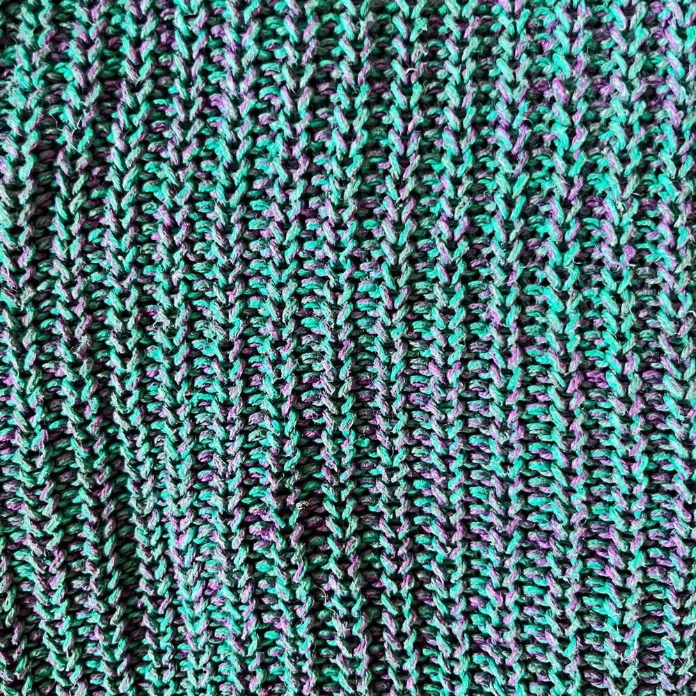 Pasta Brand Blue and Purple Knit Sweater - Picture 4 of 4